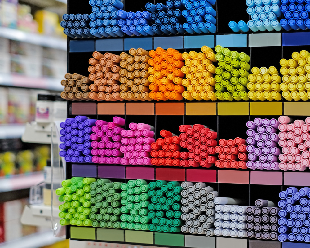 Bolígrafos de colores