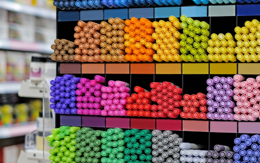 Bolígrafos de colores